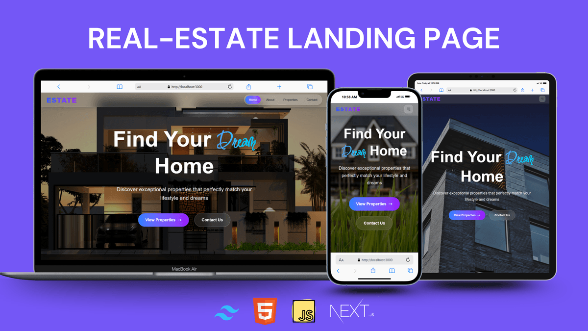 Responsive Real Estate Landing Page